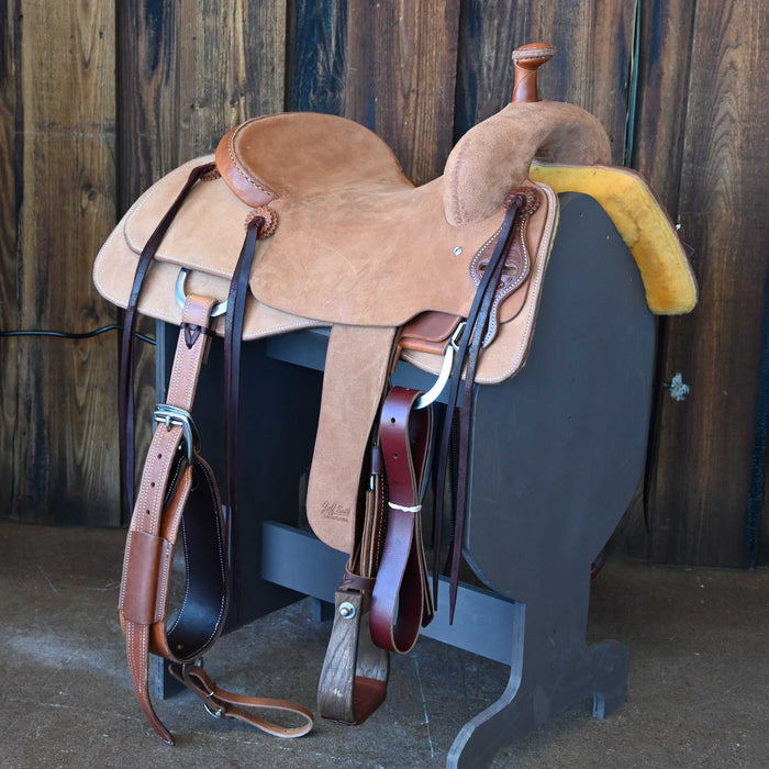 16.5" JEFF SMITH BEAU GALYEAN RANCH CUTTER SADDLE