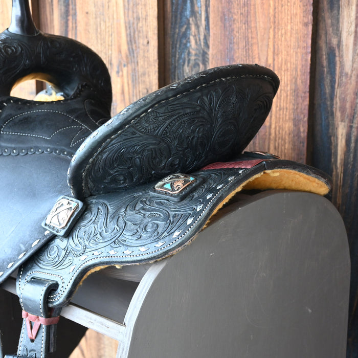 14.5" USED JEFF SMITH BARREL SADDLE Saddles - Used Jeff Smith