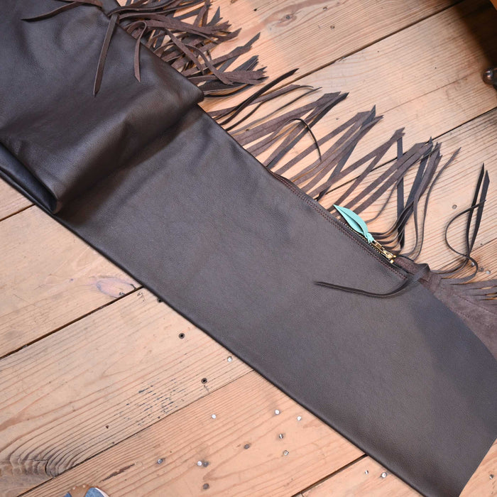 Teskey's Large Drk Chocolate Shotgun Chaps 2168 Tack - Chaps & Chinks Teskey's