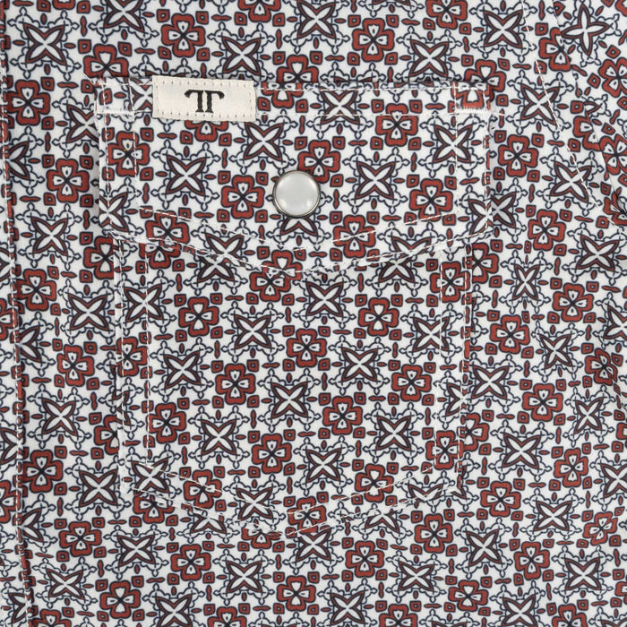 Ferrell Brand Boy's Colton Red Pearl Snap Shirt KIDS - Boys - Clothing - Shirts - Short Sleeve Shirts Ferrell Brand