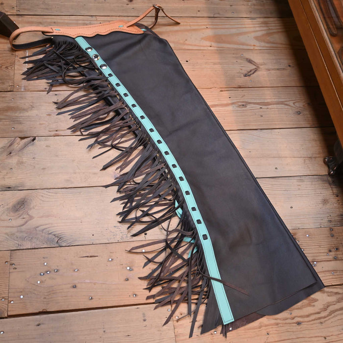 Teskey's Large Drk Chocolate Shotgun Chaps 2168 Tack - Chaps & Chinks Teskey's
