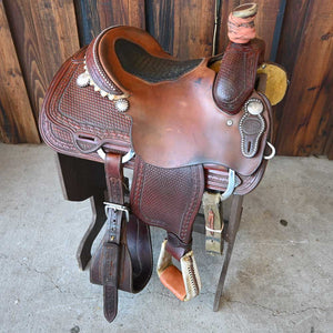 13.5" USED NRS ROPING SADDLE Saddles NRS   