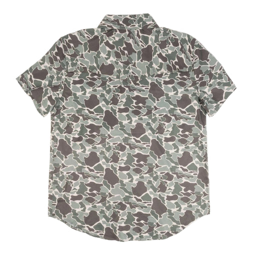 Rock & Roll Denim Men's Tek Camo Olive Pearl Snap Western Shirt MEN - Clothing - Shirts - Short Sleeve Panhandle