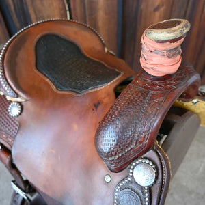 13.5" USED NRS ROPING SADDLE Saddles NRS   