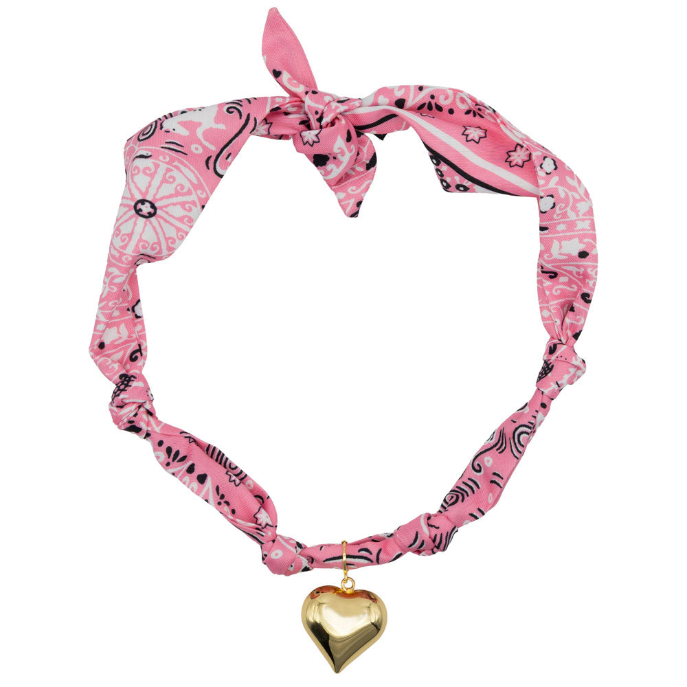 Pink Bandana Scarf Necklace WOMEN - Accessories - Jewelry - Necklaces Gemelli