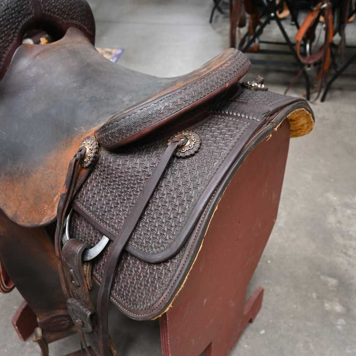 15" USED COWBOY COLLECTION CUTTING SADDLE Saddles - Used Cowboy Collection
