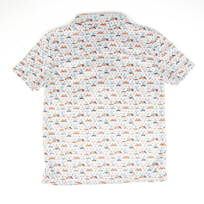 Panhandle Slim Boy's Desert Print Pearl Snap Polo Shirt KIDS - Boys - Clothing - Shirts - Short Sleeve Shirts Panhandle