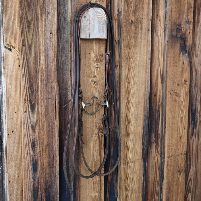 Professional's Choice Flat Port Bridle Rig w/Split Ear Headstall