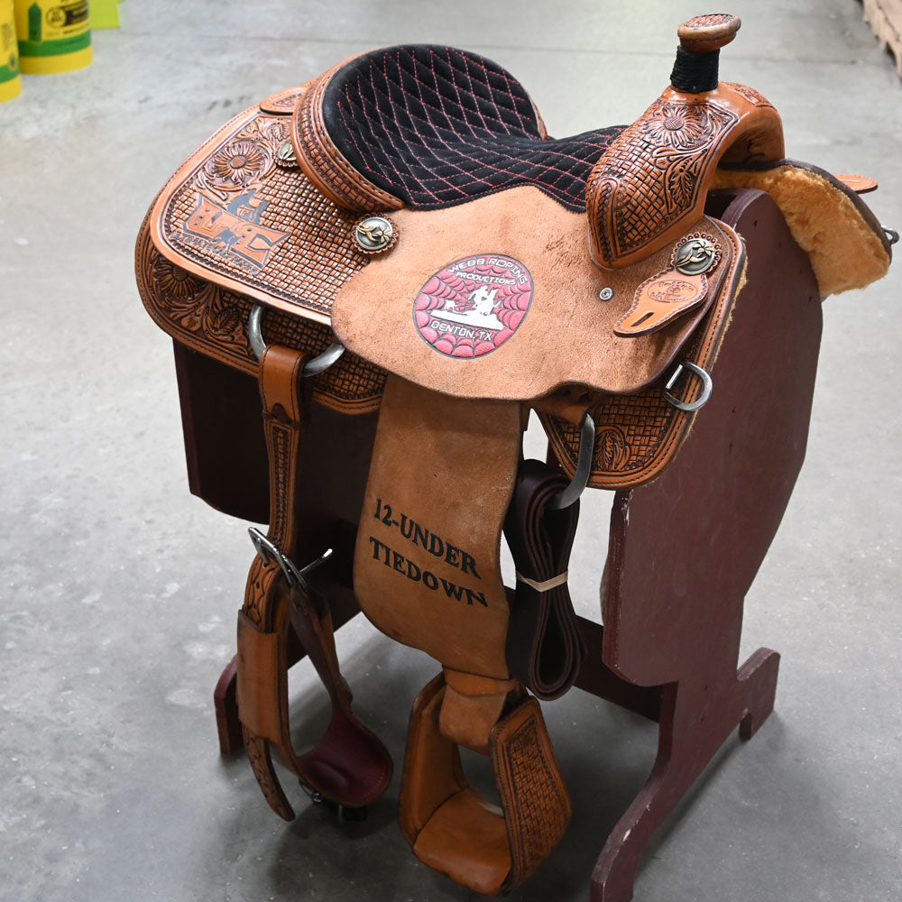 14" USED PAUL TAYLOR CALF ROPING SADDLE