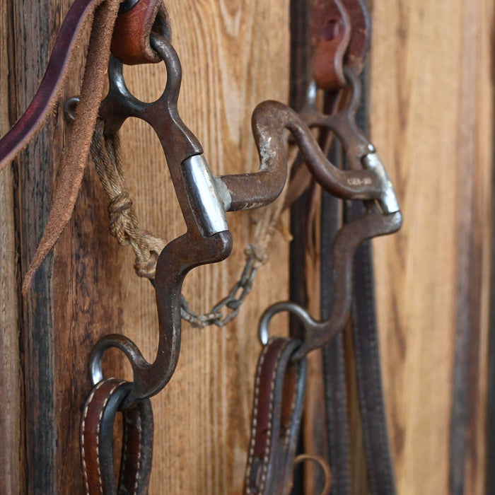 Professional's Choice Flat Port Bridle Rig w/Split Ear Headstall
