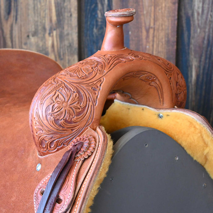 16.5" JEFF SMITH BUSTER WELCH RANCH CUTTER SADDLE