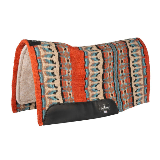 Classic Equine ESP Contour Saddle Pad - 32"x34" Tack - Saddle Pads Classic Equine Tobasco/Black