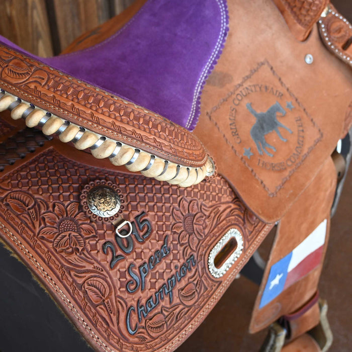 15" USED TESKEY'S BARREL SADDLE