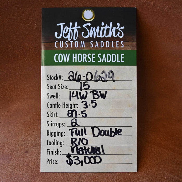 15" JEFF SMITH BUSTER WELCH COW HORSE SADDLE