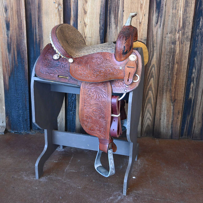 14" USED CORRIENTE BARREL SADDLE