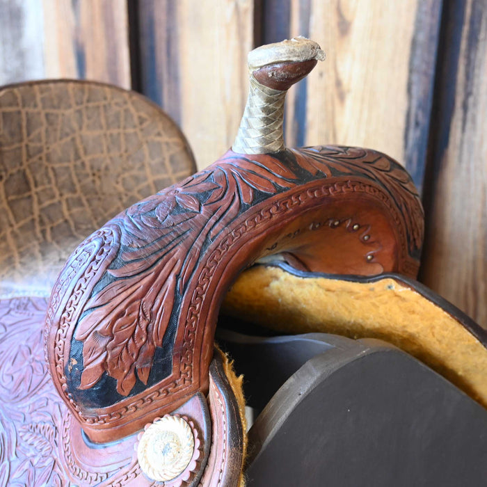 14" USED CORRIENTE BARREL SADDLE