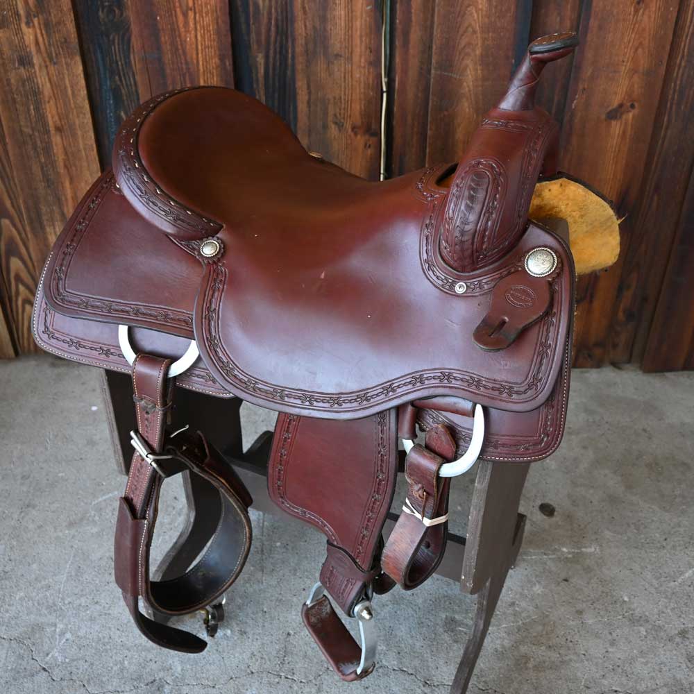 17" USED FORT WORTH CUTTING SADDLE Saddles Fort Worth Saddle Co.   