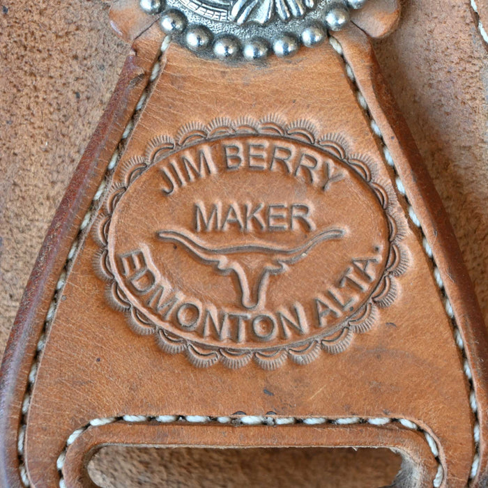 14" USED JIM BERRY TEAM ROPING SADDLE