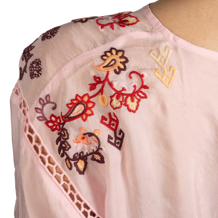 Johnny Was Karol Romance Rose Shirt WOMEN - Clothing - Tops - Long Sleeved Johnny Was Collection