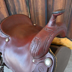 17" USED FORT WORTH CUTTING SADDLE Saddles Fort Worth Saddle Co.   