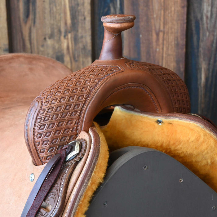 16" JEFF SMITH BUSTER WELCH RANCH CUTTER SADDLE