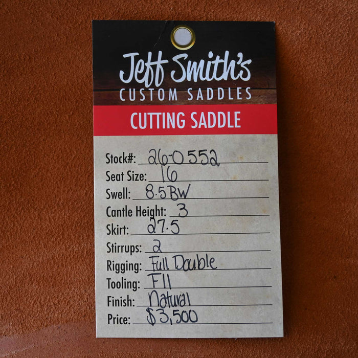 16" JEFF SMITH BUSTER WELCH CUTTING SADDLE