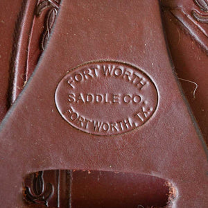 17" USED FORT WORTH CUTTING SADDLE Saddles Fort Worth Saddle Co.   