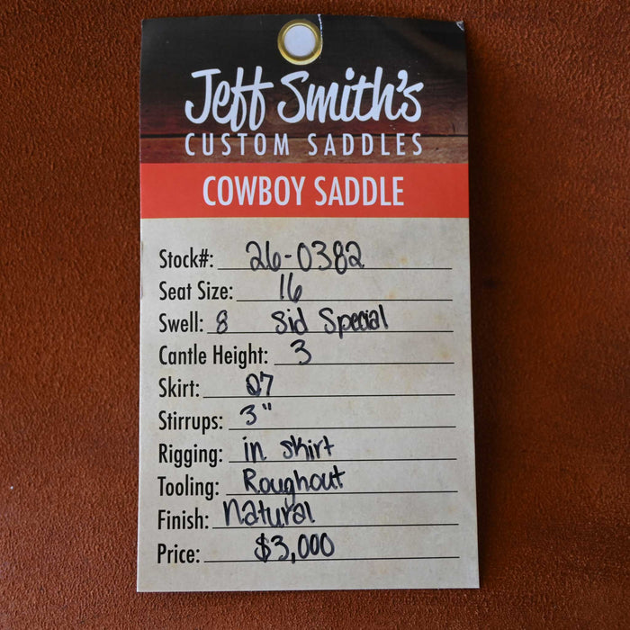 16" JEFF SMITH SID SPECIAL COWBOY SADDLE