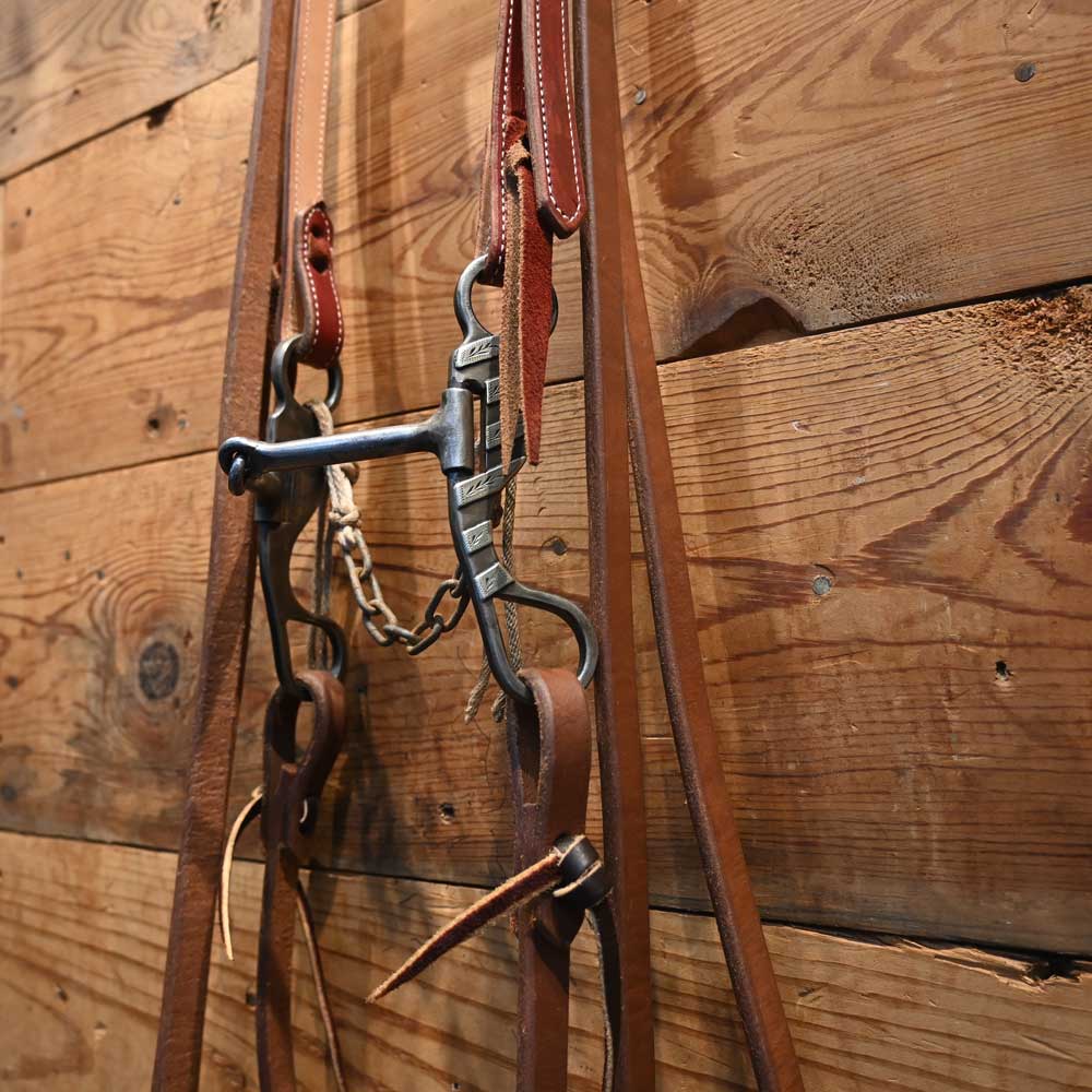Bridle Rig - Layton Shanked Snaffle with Tittor Headstall Buckles  - RIG480 Tack - Rigs Layton   