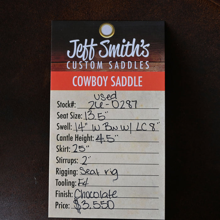 13.5" USED JEFF SMITH COWBOY SADDLE