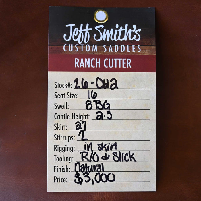 16" JEFF SMITH BEAU GALYEAN RANCH CUTTER SADDLE