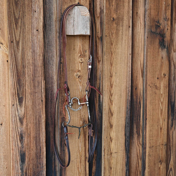 Kerry Kelley Silver Mounted 7 Correction Bridle Rig w/Split Ear Headstall