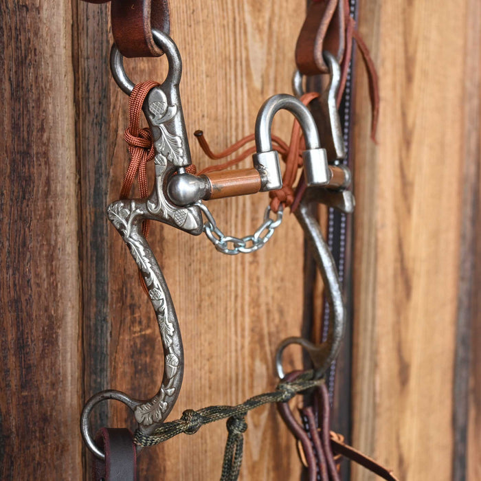 Kerry Kelley Silver Mounted 7 Correction Bridle Rig w/Split Ear Headstall