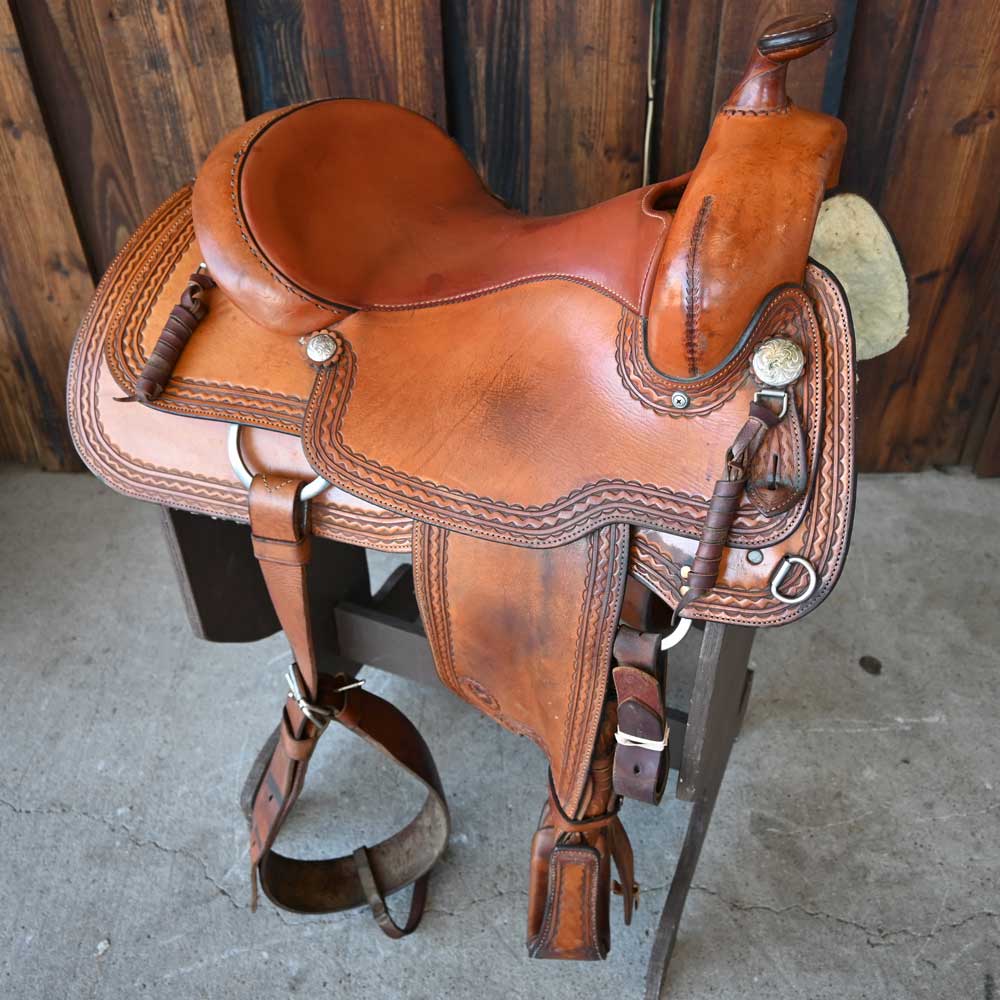 16" USED CIRCLE Y REINING SADDLE Saddles Circle Y Saddlery   