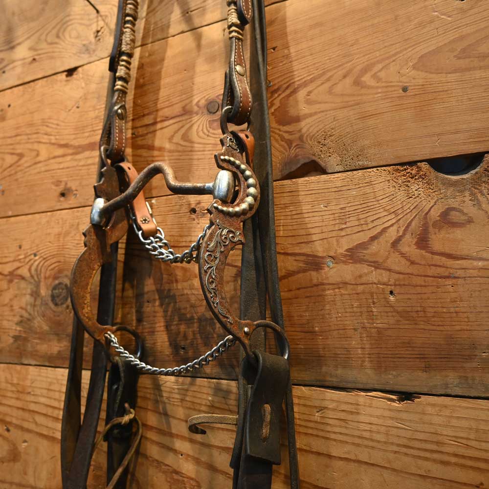 Bridle Rig -  Fancy Solid Port with a Rawhide Accented Headstall - Bit SBR410 Tack - Rigs MISC   