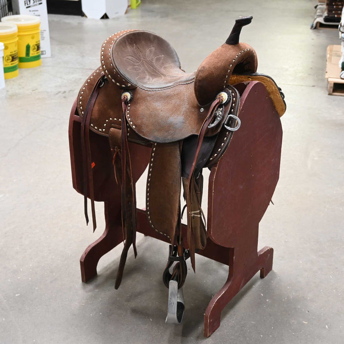 13.5" USED DOUBLE J POZZI PRO BARREL SADDLE