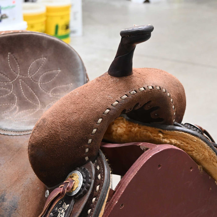 13.5" USED DOUBLE J POZZI PRO BARREL SADDLE