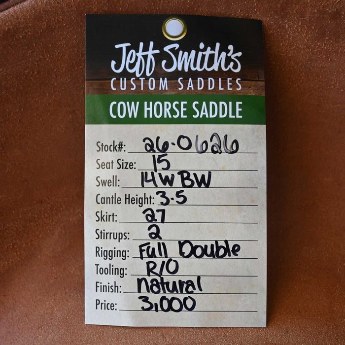 15" JEFF SMITH BUSTER WELCH COW HORSE SADDLE