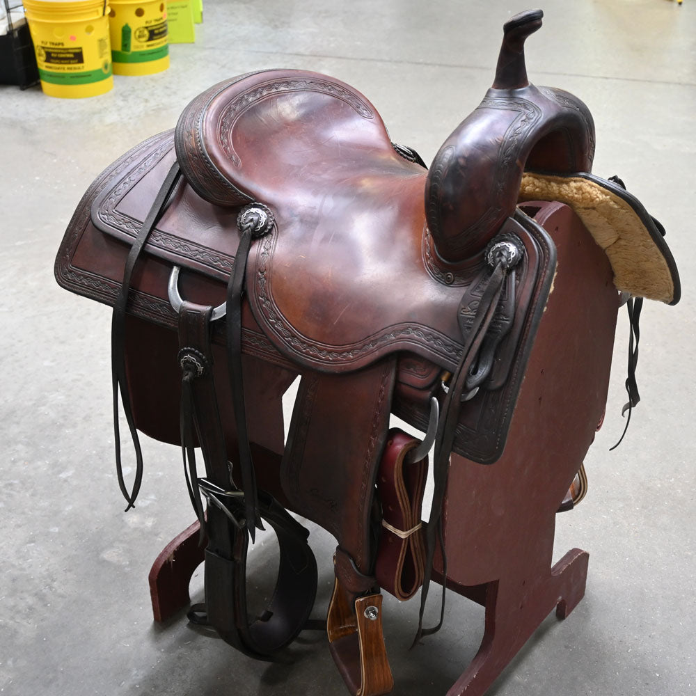15.5" USED SEAN RYON CUTTING SADDLE