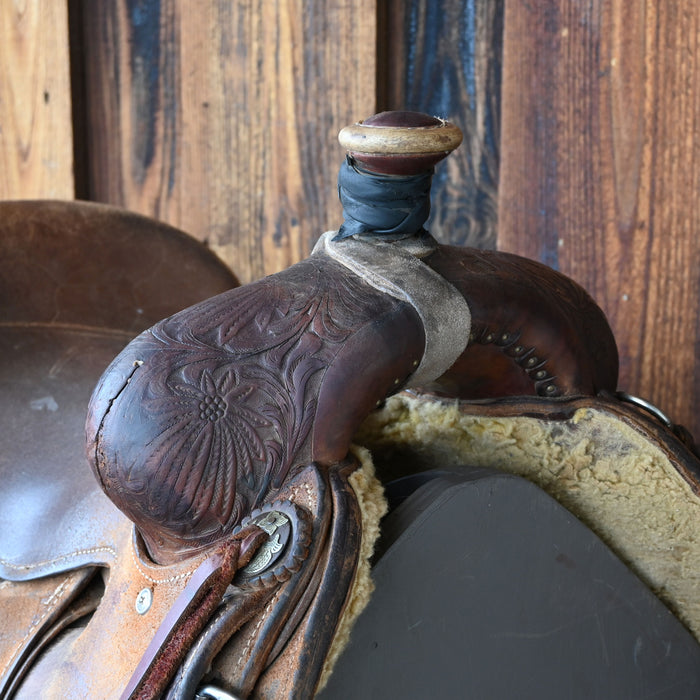 15.5" USED TRENT WARD RANCH SADDLE Saddles - Used Jeff Smith