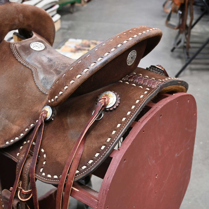 13.5" USED DOUBLE J POZZI PRO BARREL SADDLE