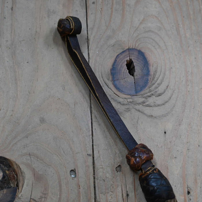 31 1/2" Braided Leather Quirt Tack - Whips, Crops & Quirts MISC