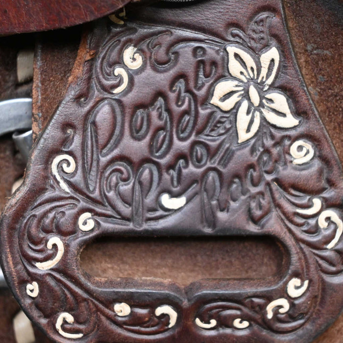 13.5" USED DOUBLE J POZZI PRO BARREL SADDLE
