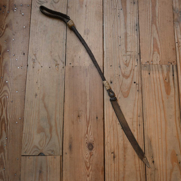 30 1/2" Braided Leather Quirt Tack - Whips, Crops & Quirts MISC