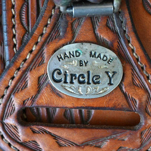 16" USED CIRCLE Y REINING SADDLE Saddles Circle Y Saddlery   