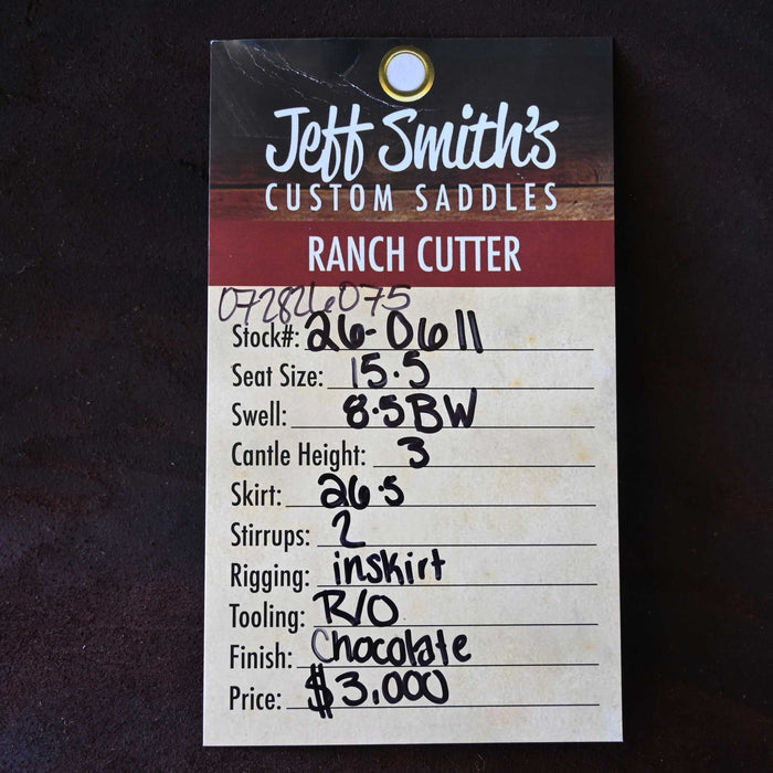 15.5" JEFF SMITH BUSTER WELCH RANCH CUTTER SADDLE