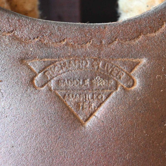 15.5" USED RICHARD OLIVER RANCH SADDLE