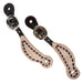 Teskey's Youth Shaped Spur Strap w/Buckstitch Tack - Spur Straps Teskey's Purple
