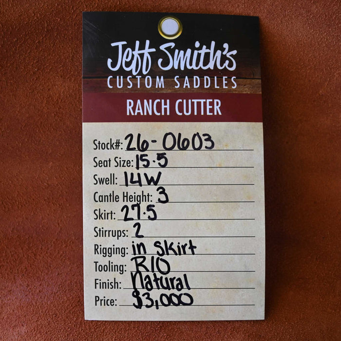 15.5" JEFF SMITH RANCH CUTTER SADDLE