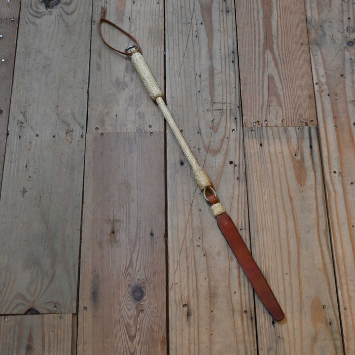 28" Tom Stephens Braided Rawhide Quirt Tack - Whips, Crops & Quirts Tom Stephens